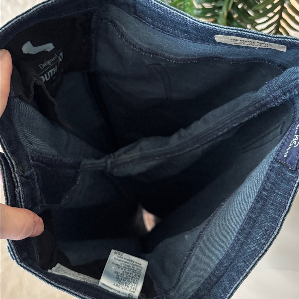 AG Adriano Goldschmied The Stevie Ankle Slim Straight Ankle Jeans Dark Blue Wash - Picture 14 of 16